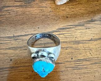 Navajo Turquoise Sterling Silver Ring
