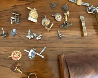 Assorted Vintage Men's Accessories Lot - Collegiate & Club Emblems