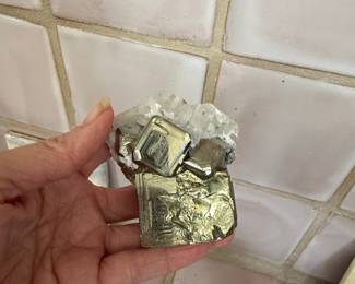 Pyrite and Quartz Cluster