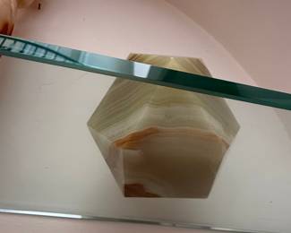 Hexagonal Onyx Coasters