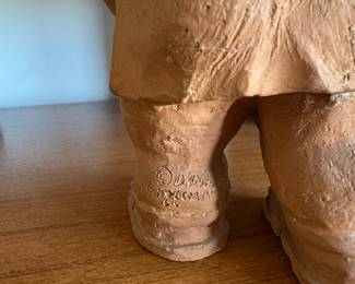 Terracotta Roman Soldier Figurine by D. Grome