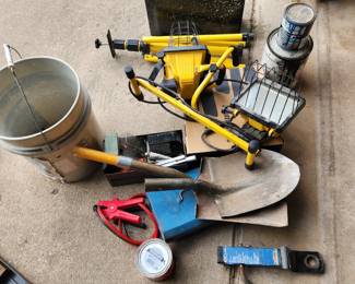 tools, trailer hitch, automotive paint, trouble light