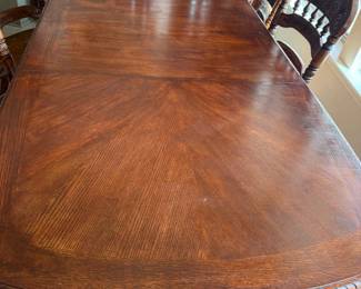 Brumbaugh’s Table and Six Chairs-Attempt to refinish top