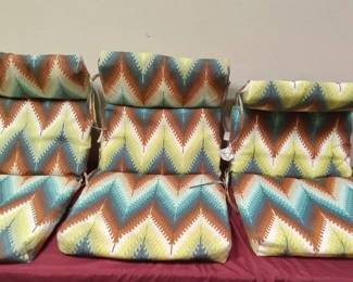 Three lawn chair pads