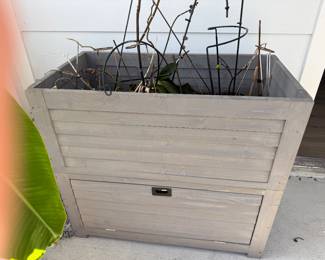 Beautiful standing planter with orchids