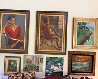 Incredible plein air, impasto, still life's etc..