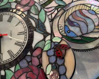 New stained glass clocks 