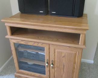 Oak Entertainment Stand