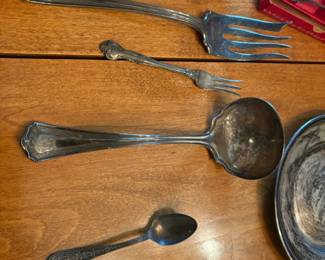 . . . silver (plate?) pieces