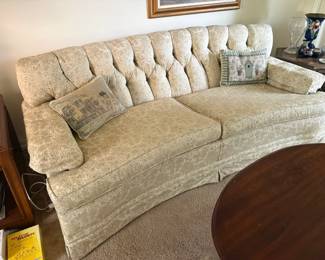 . . . sculpted upholstered couch