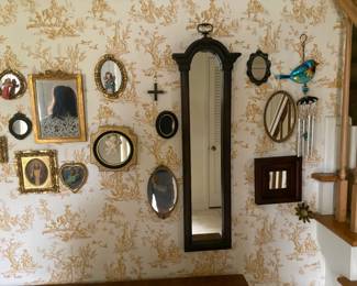 . . . vintage icons, mirror, and chimes