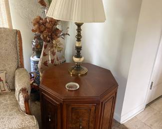 . . . end table and lamp