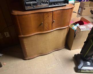 . . . closer look at the tube-radio cabinet