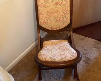 . . . antique slipper rocker