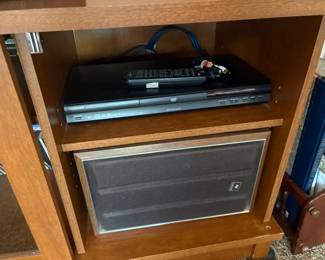 . . . the other speaker and a DVD player