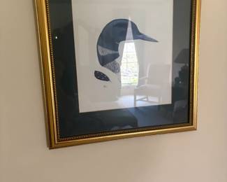 . . . a signed loon print