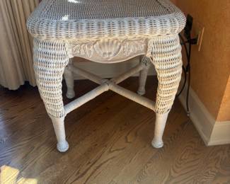 . . . wicker accent table