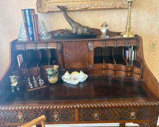 . . . amazing desk topped with treasures