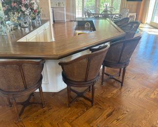 . . . great set of wicker bar stools