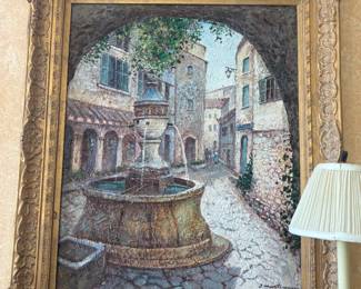 . . . beautifully framed art piece by J. Martineau