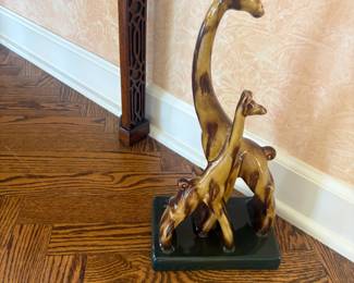 . . . mother giraffe and baby