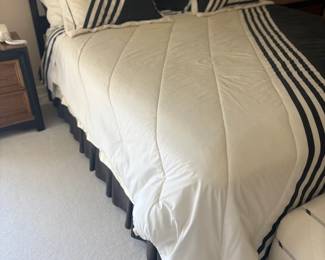 . . . a wrought-iron bed