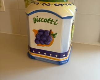 . . . Biscotti cookie jar -- no offense, nobody made them better than my grandmother!