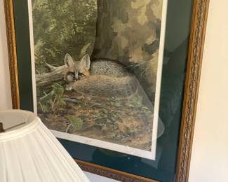 . . . signed fox print