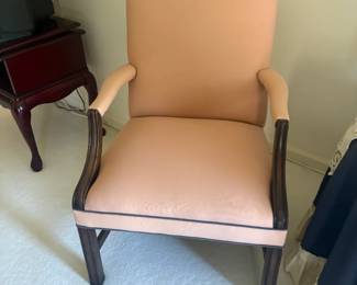 . . . peach accent chair