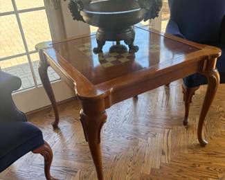 . . . another gaming table with chess/checker inlay