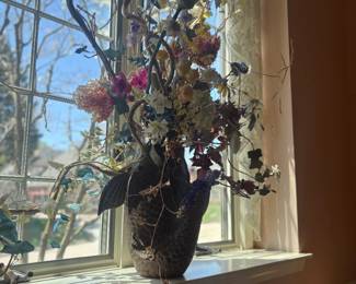 . . . faux flower arrangement