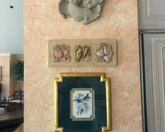 . . . nice wall accents, including cherubs