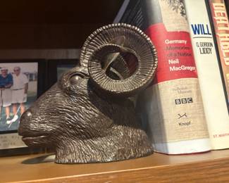 . . . ram bookends -- one of a pair