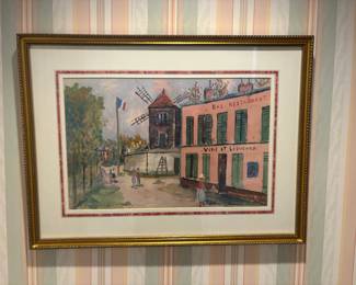 . . . original Maurice Utrilla oil painting