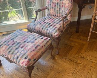 . . . another great accent chair and matching ottoman . . . or is it the same one?