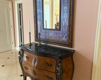 . . .great credenza with complimentary accent mirror