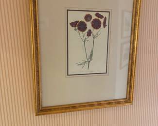 . . . one of four signed floral pieces