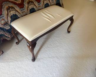 . . . Queen Ann-style bench
