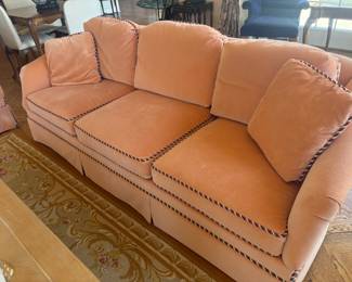 . . . Hickory Chair peach couch