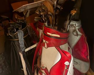 . . . golf clubs galore
