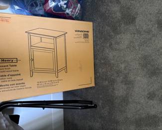 New in box wood night stand