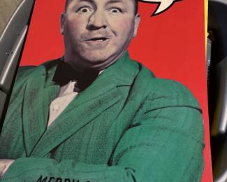 Vintage Carley Howard from the Three Stooges Christmas poster