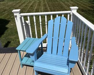 Trex Adirondack chair and side table