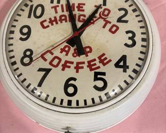 Vintage AMP coffee time to change clock