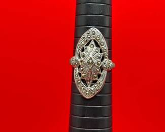 Bedazzled Sterling Silver Ring