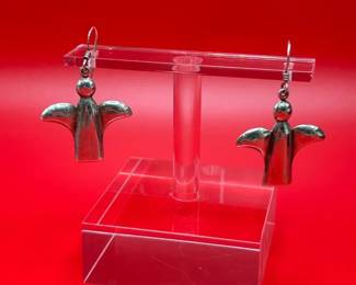 Sterling Silver Angel Earrings