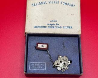 Vintage Sterling Silver Insignia Pin