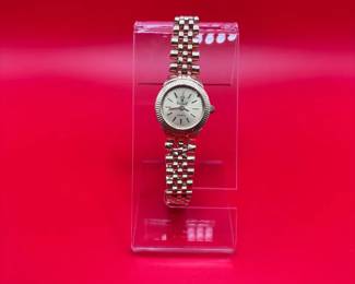 Solid 14K Yellow Gold Vicence Swiss Movement Watch
