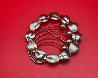 H.S.R Sterling Silver Brooch