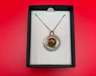 Sterling Silver Necklace Made With Real Flowers